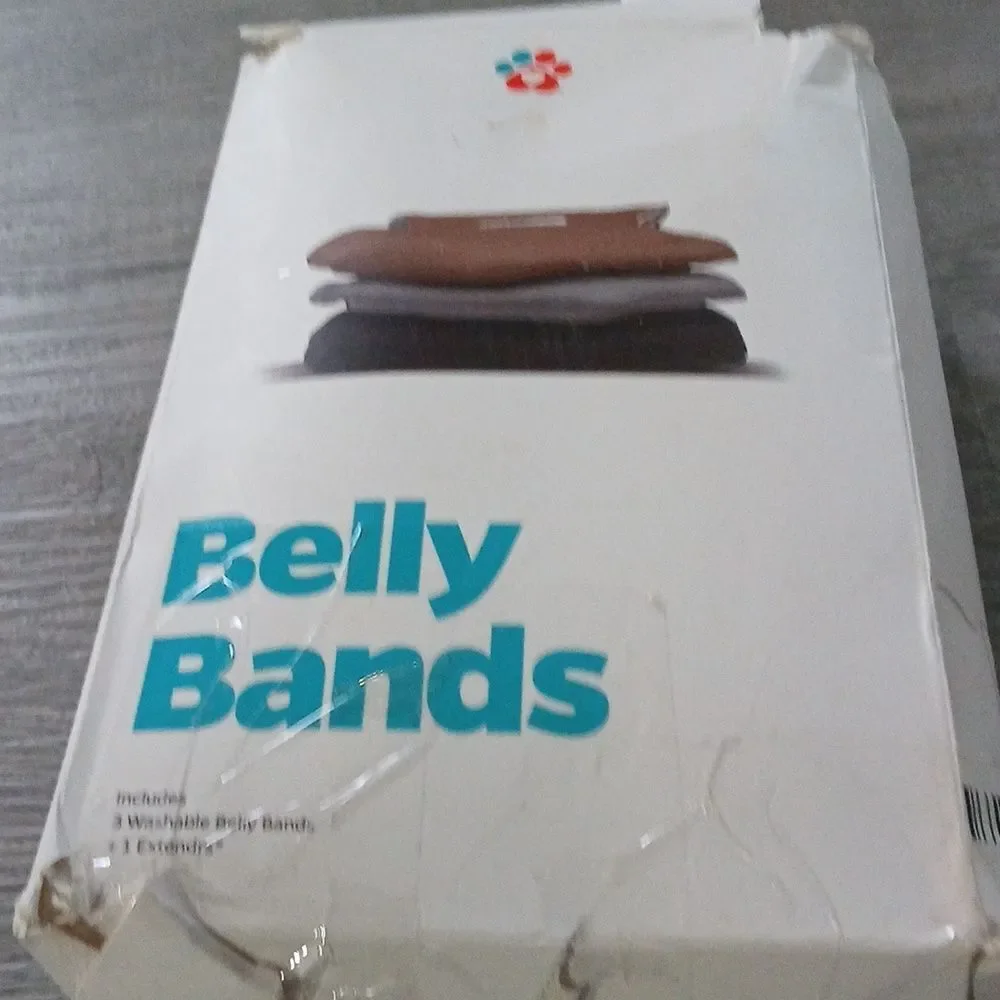 Pet Parents Set of 3 belly bands male dog diapers Sz M Waist 16
